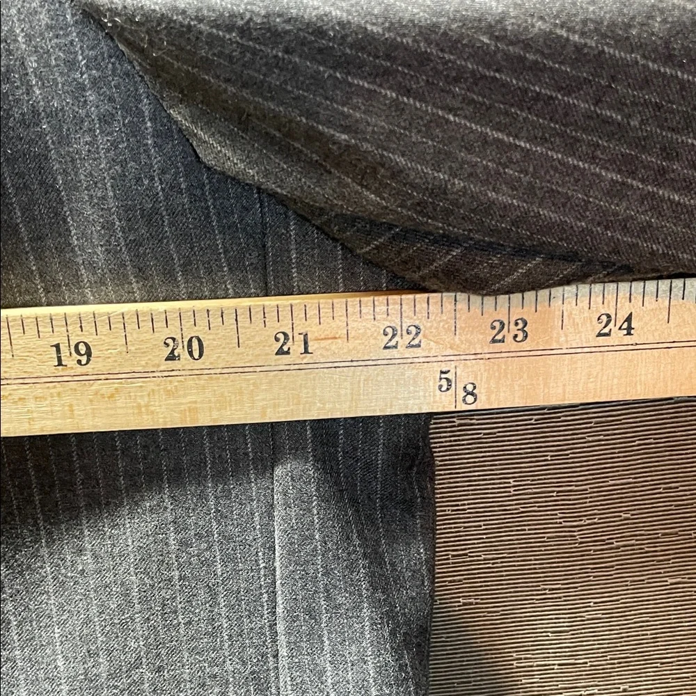 Banana Republic Gray Striped‎ Wool Blazer